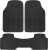 BDK ProLiner Car Floor Mats for Cars Trucks SUV, 3-Piece All-Weather Heavy Duty Rubber Liners with Universal Trimmable Fit, Durable Waterproof Vehicle Auto Floor Mats with Capture Ridges Black