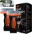 2Pcs Glass Oil Film Remover for Car, Roll-On Glass Compound with Cleaning Board, Improve Windshield Clarity for Safe Driving, Removes Oil Film & Smudges, Universal Anti-Rain Fog Brush