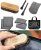 PRO Car Interior Cleaning Kit (9-Piece) – Deep Clean Tools for Leather, Dashboard & Upholstery | Boar Bristle Brush, Dual-Sided Scrub Sponge, Microfiber Towels, Polish Scrub Mitt, Detailing Brushes