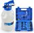 Orion Motor Tech Oil Extractor Pump and Dispenser Tool Kit, 10L Pneumatic Transmission Fluid Bleeder Set, 2.6gal 2 Way Vacuum Fluid Evacuator and Filler Oil Change Kit 15 ATF Refill Adapters 3 Hoses