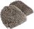 Amazon Basics Absorbent Microfiber Car Wash Drying Mitts, 2 Pack, Gray, 10.44″ L x 9.06″ W